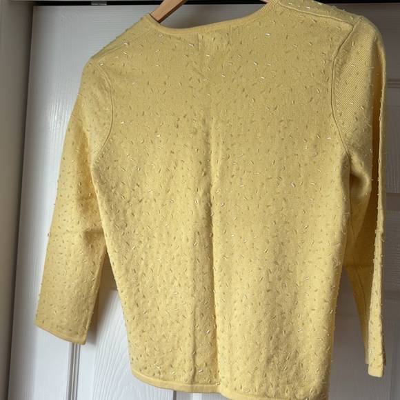 Vintage Cache Silk Cashmere Blend Beaded Sweater Set - Picture 9 of 11
